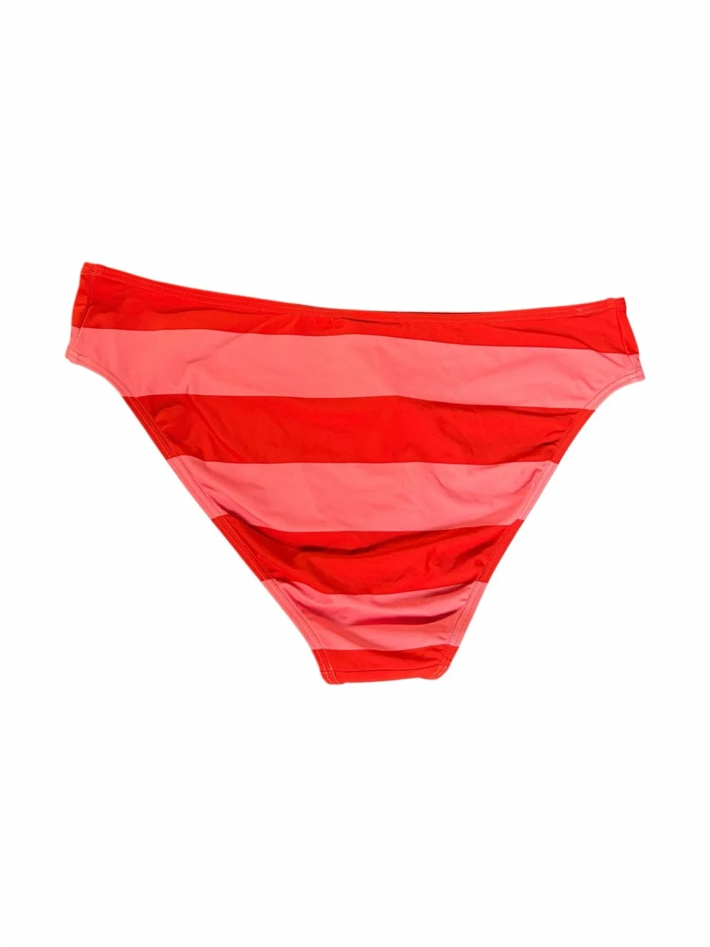 Kate Spade Fresh Tomato Stripe Bikini Bottom XL Pink Red Swim Bottom NWOT